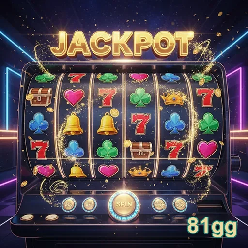 Imagem de um jackpot em uma máquina caça-níqueis no site 81gg.